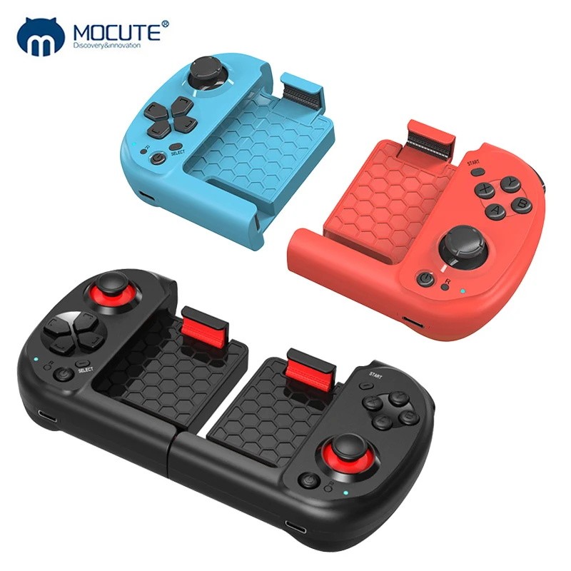 Mocute 061 Joystick Gamepad Gaming Portabel Tipe-C, Pengontrol Game Nirkabel Bluetooth Terbagi Kiri 