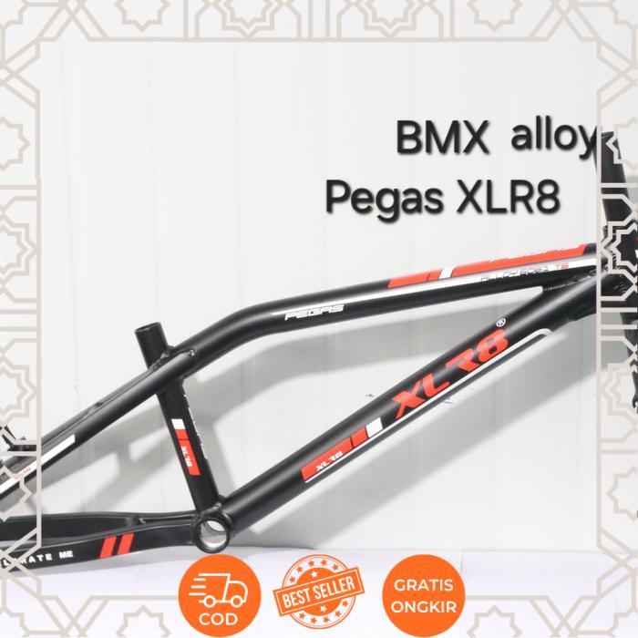 XLR8 Frame Set Sepeda BMX 20 inch PEGAS Alloy & Steel with Pivot VBrake XBrake / Disc Brake - Alloy 