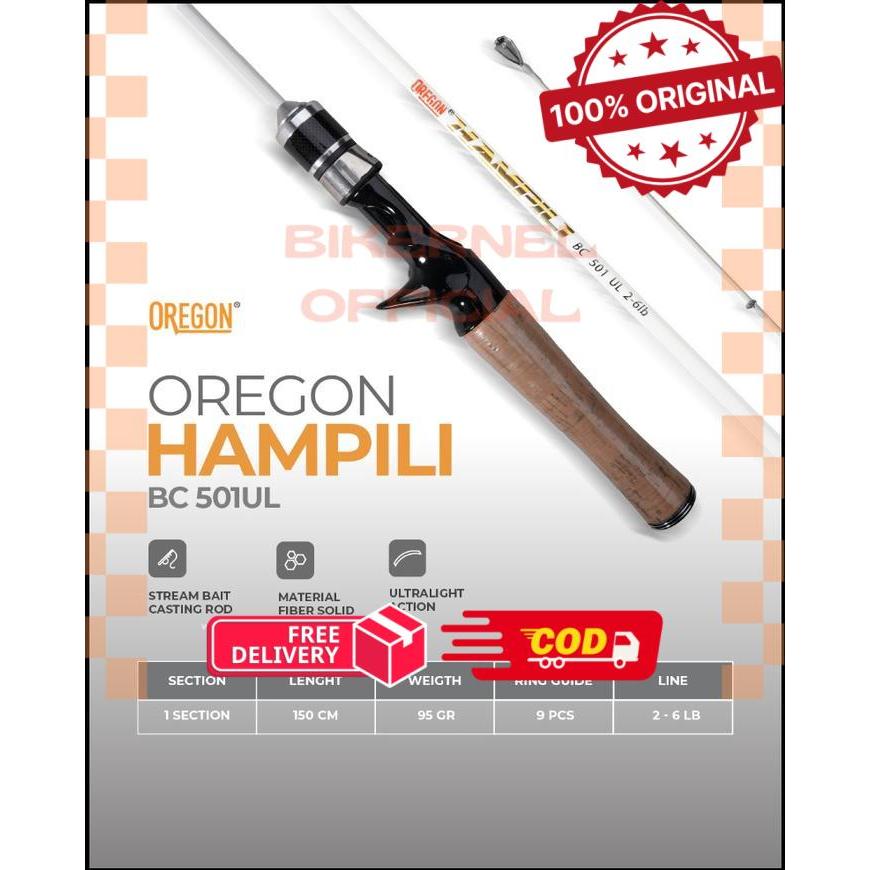 Joran Bait Casting Oregon Hampili 501 - 2-6lb -biken