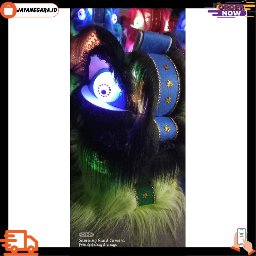 Barongsai Anak mata kedip2 Mainan barongsai anak Mata menyala JYN -40