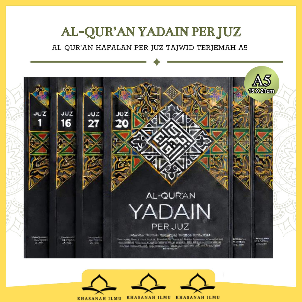 Al Quran Per Juz Tajwid Terjemah Yadain A5 Al Quran Mushaf Hafalan Al Qosbah Terjemah Tajwid 30 Jili