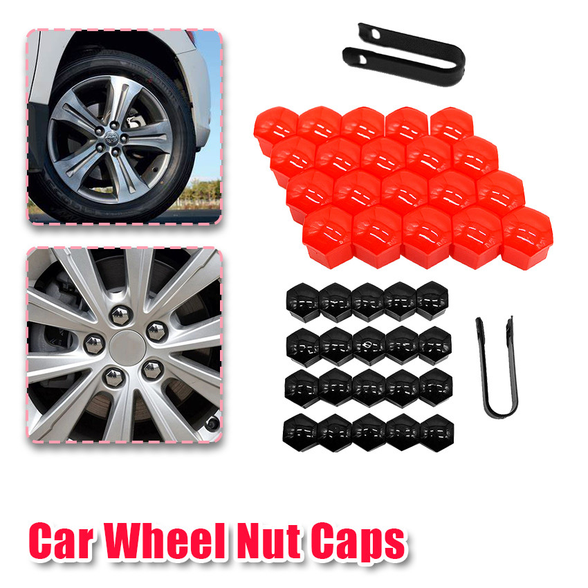 20pcs/Set Tutup Baut Velg Mobil Variasi Bahan Nilon Cover Baut Roda Lugnuts Velg Mobil Tutup Baut Co