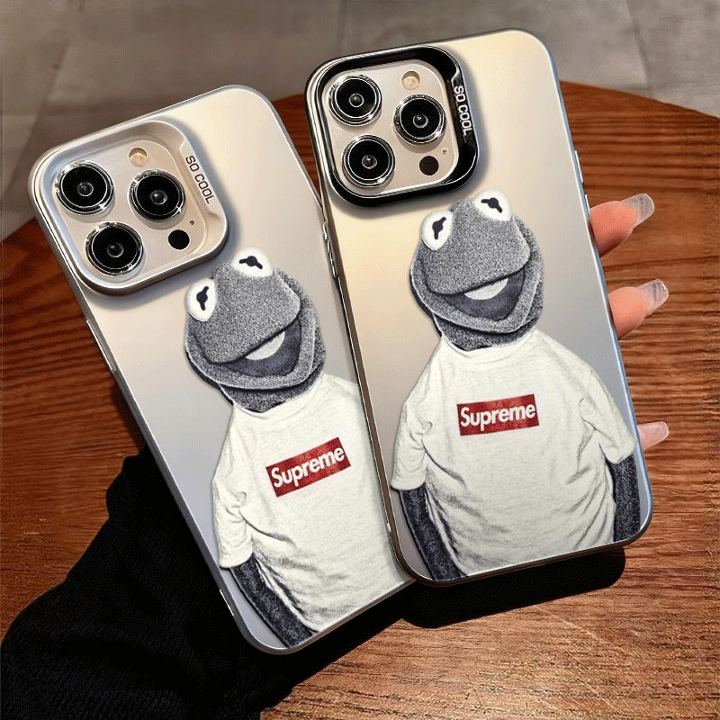 Casing OPPO Kermit Supreme untuk A3 A3X A5X A7 A9 A11 A12 A15 16 A17K A31 2020 A33 A36 A37 A53 A54 A