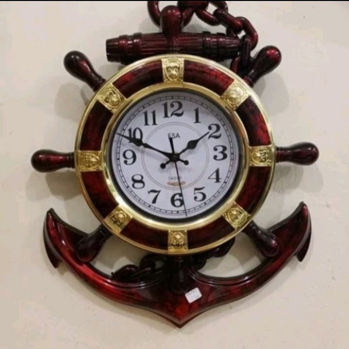 Jam Dinding Jam Jangkar Unik Model Jangkar Kapal Laut