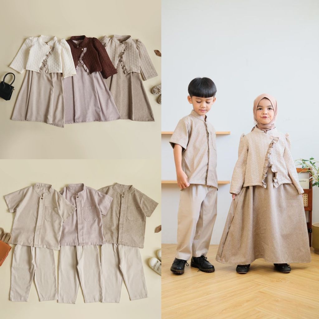 Bualla Kids | LENTERA Series | Raya series couple boy & girl | Baju muslim anak couple
