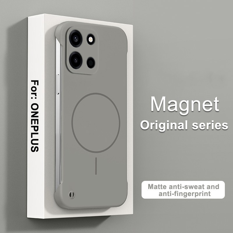 Untuk OPPO Oneplus 1 + 15 13T 15R 13R ACE 6 5 Pro Turbo6 Casing Ramping Tanpa Bingkai PC Buram Penut