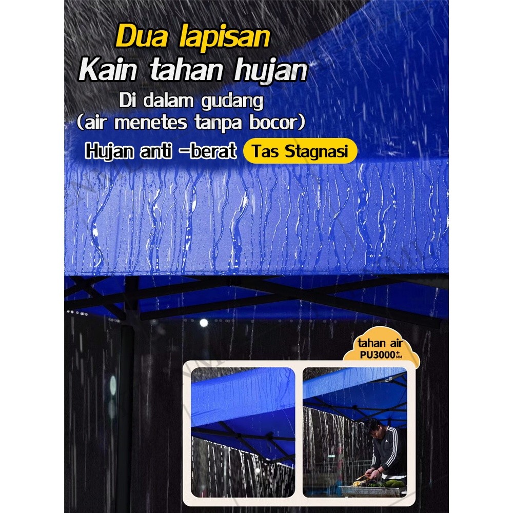 JAMIN MURAH Ekstra Tebal 3200D Terpal Tenda Atap Tenda Lipat Atap Tenda Jualan Tenda Lipat Kain Tend