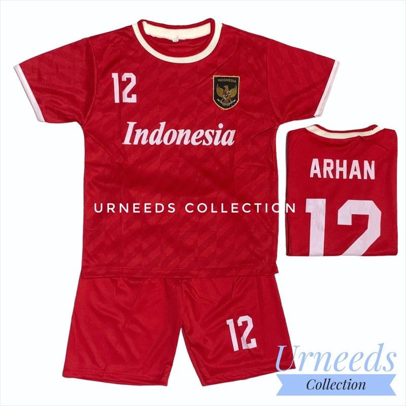 Setelan baju bola indonesia anak laki laki / baju bola timnas anak / Setelan Bola Timnas Indonesia