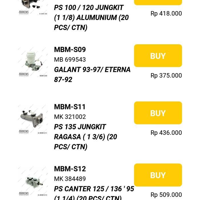 Master rem rumah sentral rem central bm assy galant gallant hiu Terlaris Super Hemat