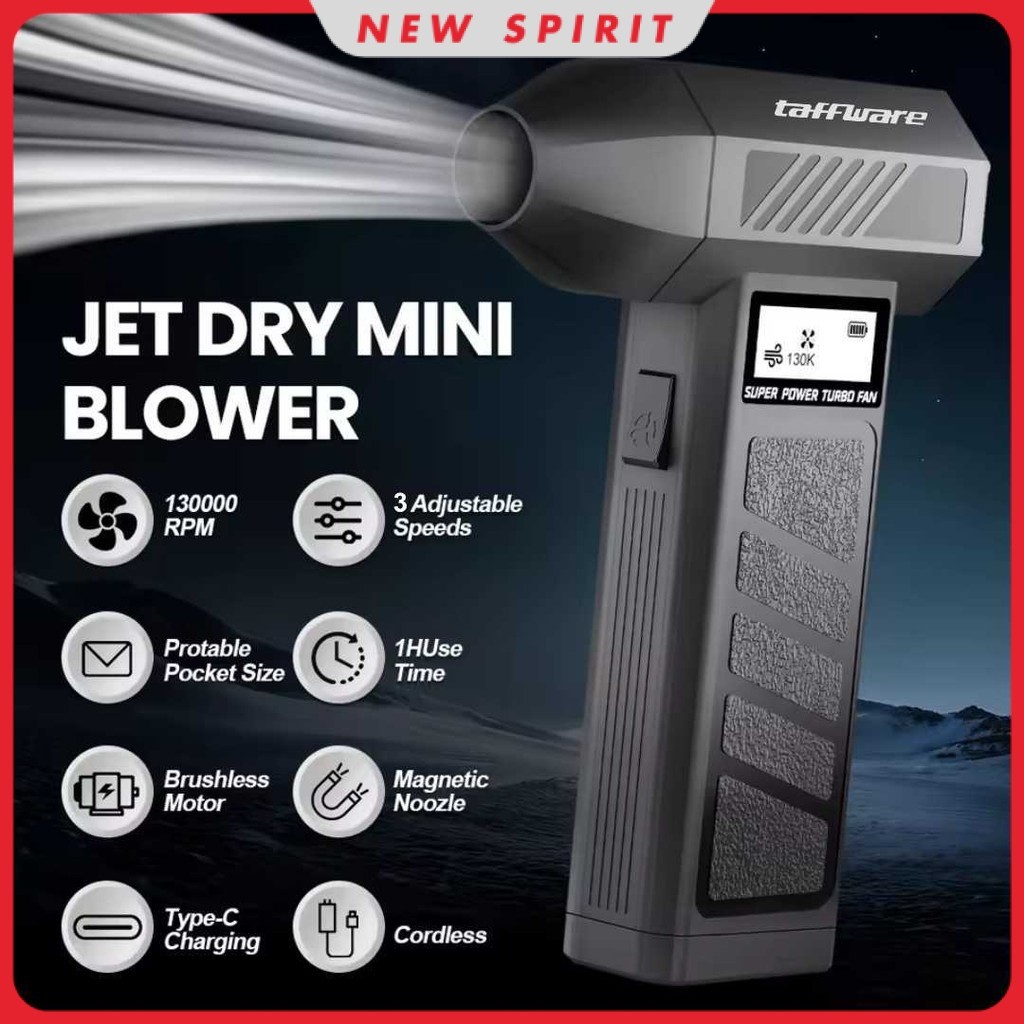 TAFFWARE Mini Turbo Violent Air Blower Cordless Jet Portable 130000RPM - PAR-13