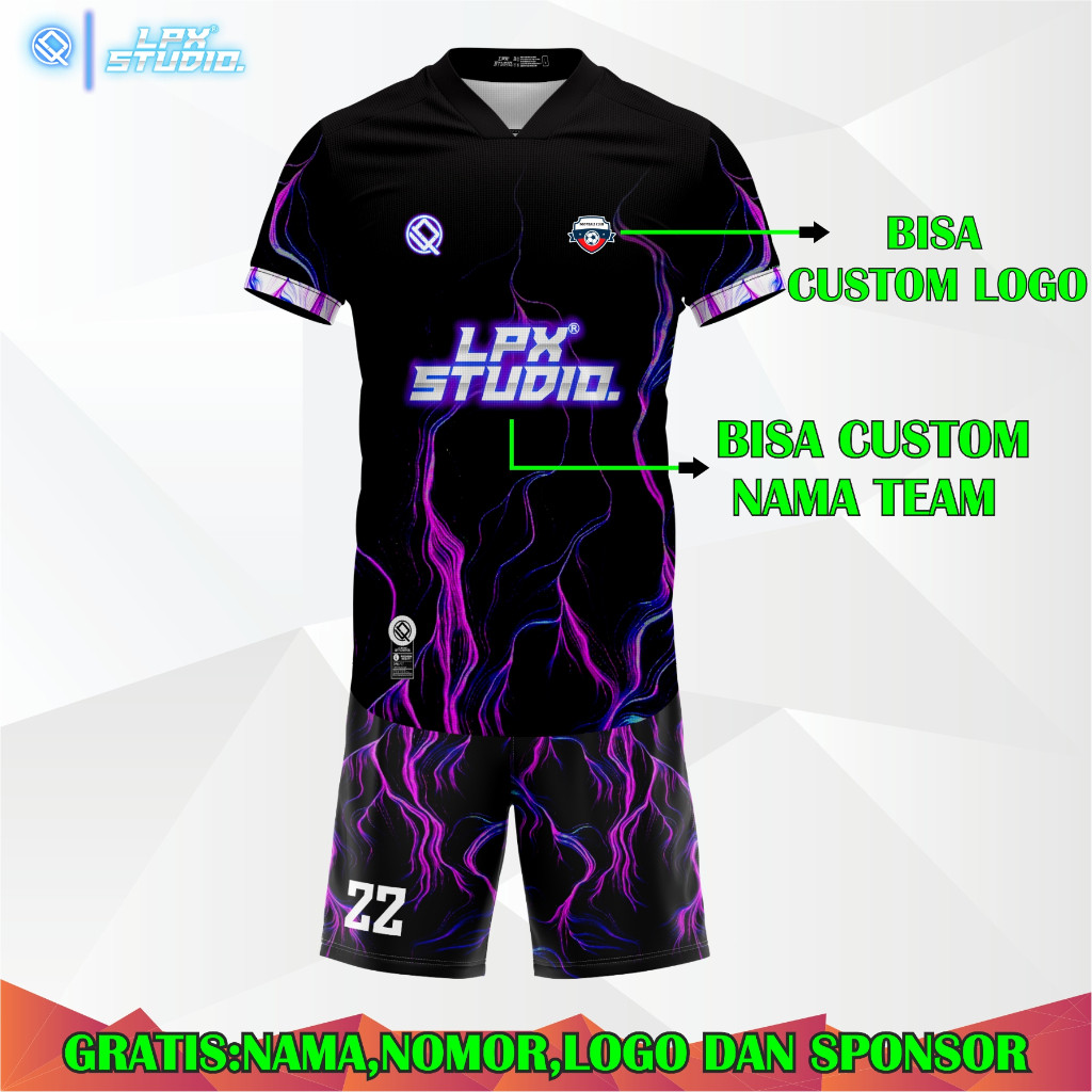 Jersey Sepak Bola | Jersey Futsal | Jersey Voli Custom Free Nama Set