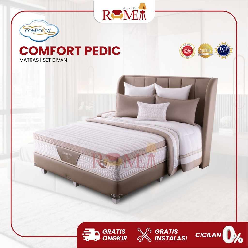 Rumea - SPRINGBED COMFORTA COMFORT PEDIC MATRASS KASUR SPRINGBED LATEX 200x200 180x200 160x200 120x2