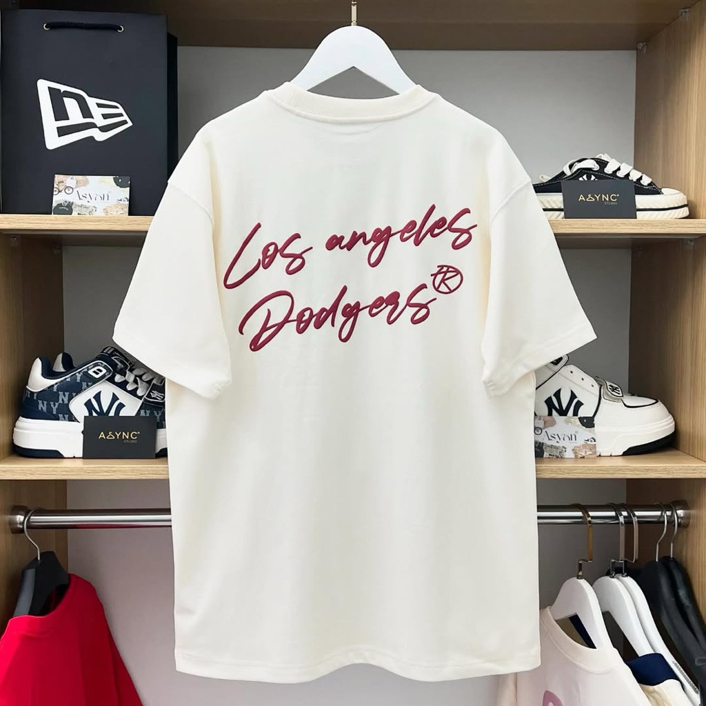 Kaos Kaos New Era LA Dodgers Import  Full Cotton 20s High Quality  No bordir No timbul Super Premium