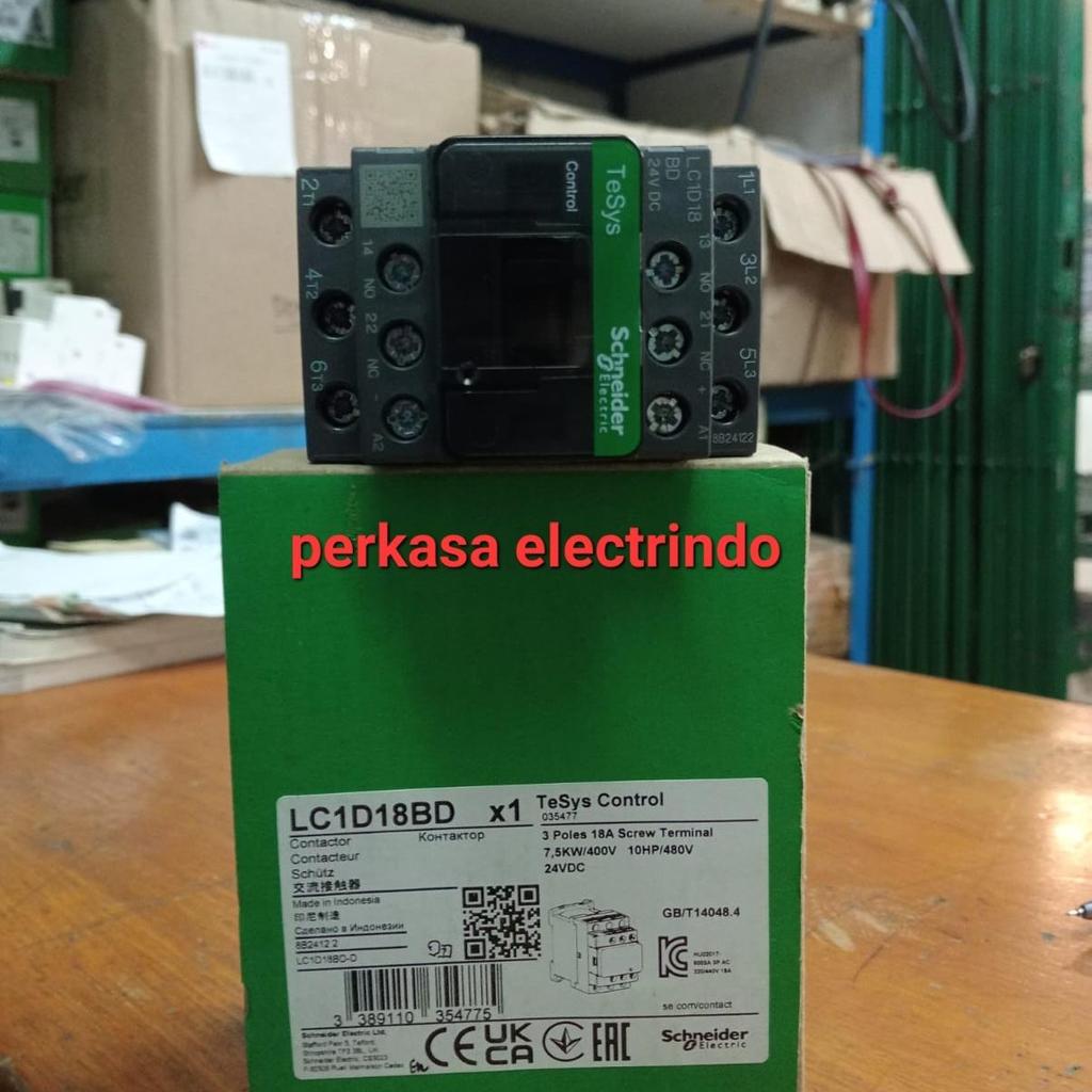 contaktorkontaktor Schneider LC1D18BD 3P 24V DC