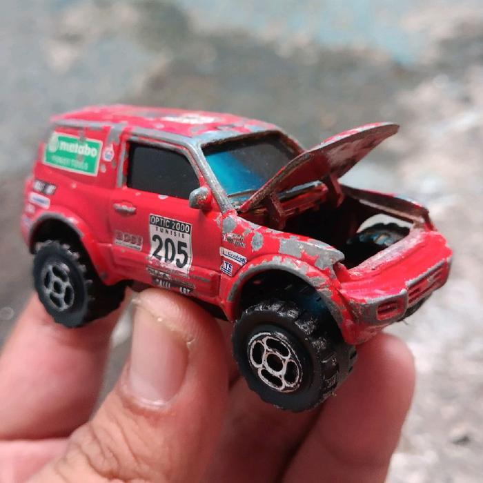 diecast jdm diecast loose majorette mitsubishi pajero open kap bahan custom majorette loose