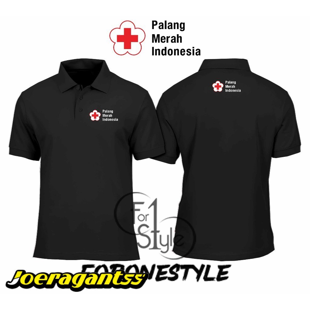 POLOSHIRT BERKERAH PMI - POLO PALANG MERAH INDONESIA PMI - POLO PMI PALANG MERAH INDONESIA