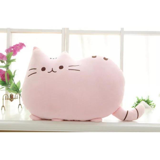 Bantal Kucing Pusheen Ukuran XL Besar Soft Halus Boneka Bantal Kucing Pusheen Dolls Toys - merah mud