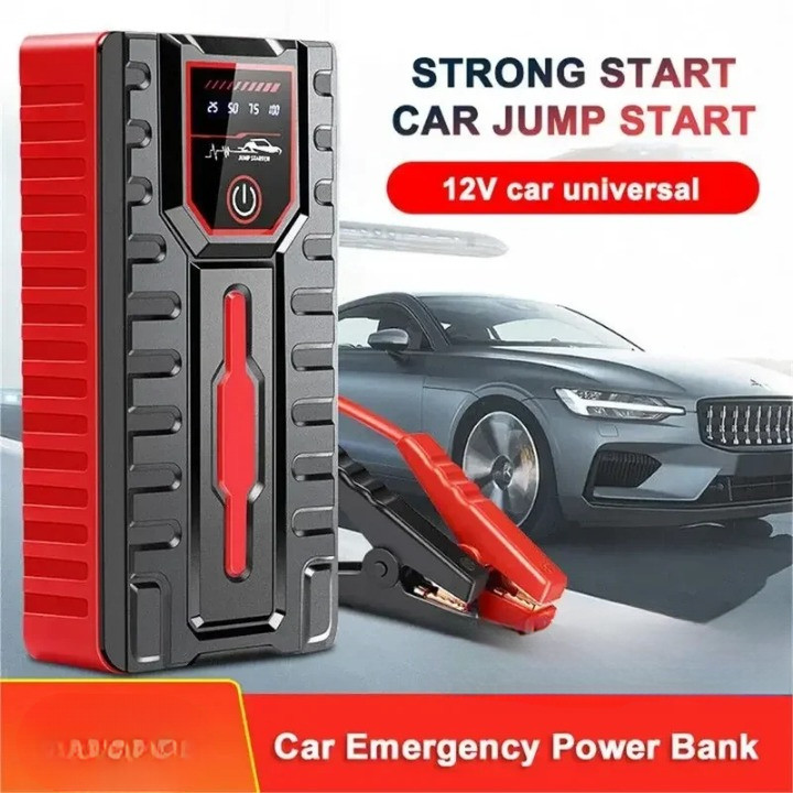 NOVU Power Bank Jumper Starter Darurat Mobil Motor 12V P3K Aki Drop Mati Matot Soak Emergency