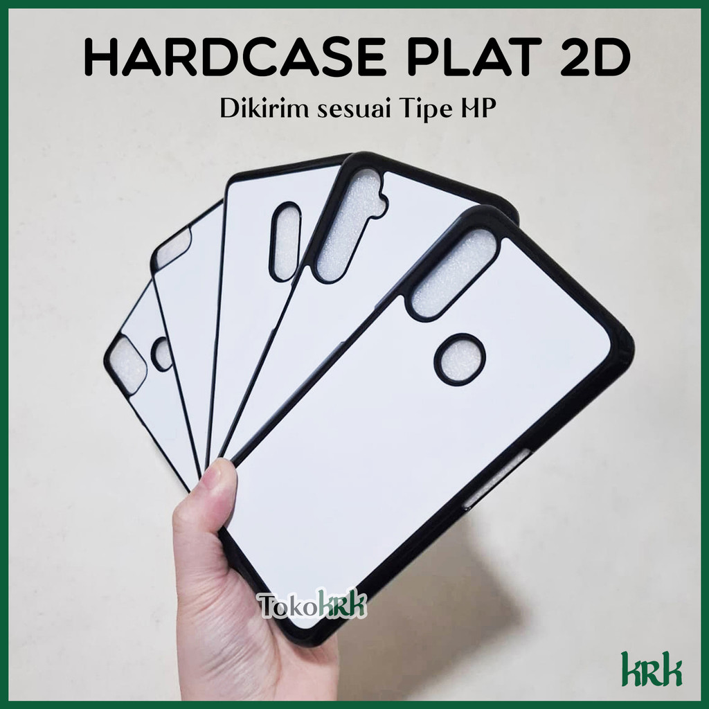 Hardcase Plat 2D Redmi 6A 6 5a 5+ 5 4x 4a 9c 10A 8 7A 7 3 3s 2 2s Prime Pro Case Polos Hitam Besi Ke