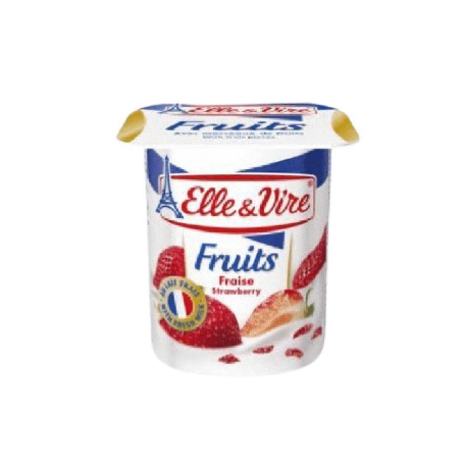 Elle & Vire Yoghurt Dessert Lacte Strawberry 125 gr