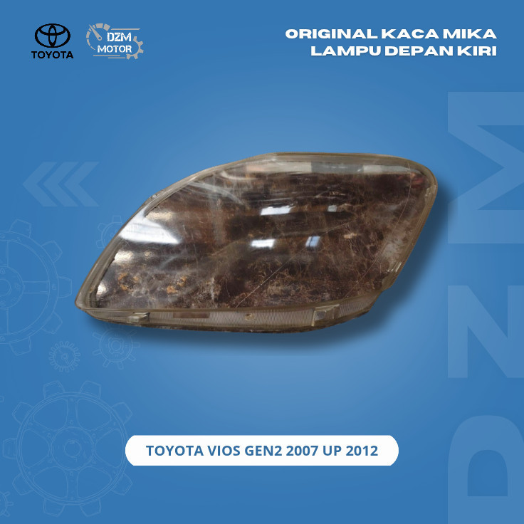 Original Kaca Mika Lampu Depan Kiri Toyota Vios Gen2 2007 up 2012