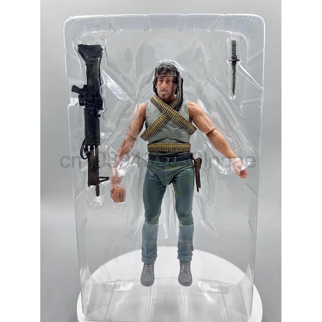 NECA Figure First Blood John J Rambo Stallone Action Figure Rambo 2015 Ver. Special Forces Soldier A