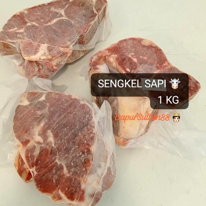 Daging Sapi SENGKEL 1 Kg BEEF SHANK Rendang - sengkel SAPI