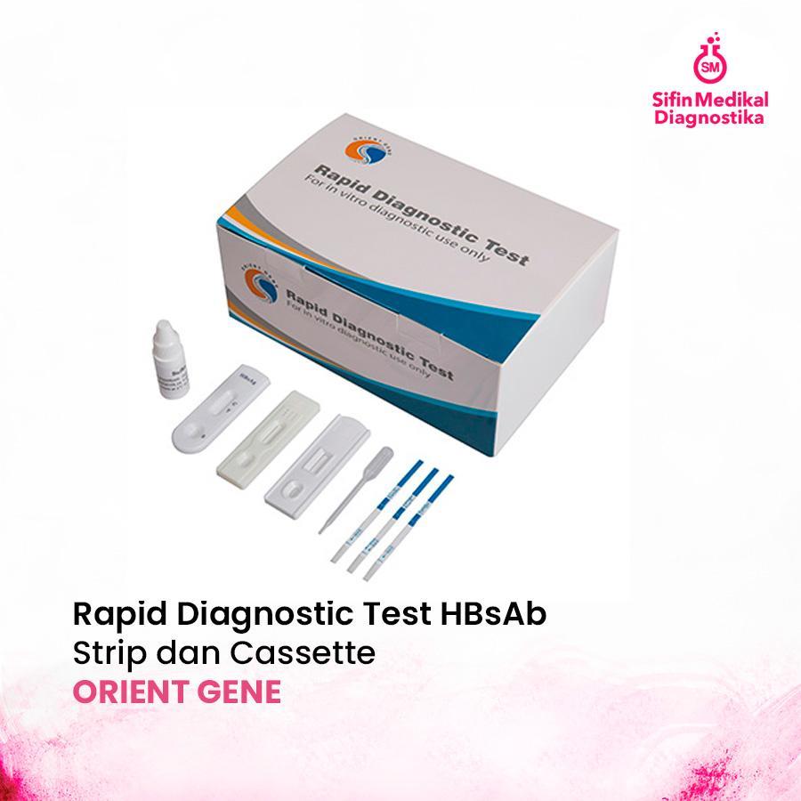 Orient Gene Rapid Diagnostic Test HBsAb Strip dan Cassette Tes Antibodi Hepatitis B Cepat dan Akurat
