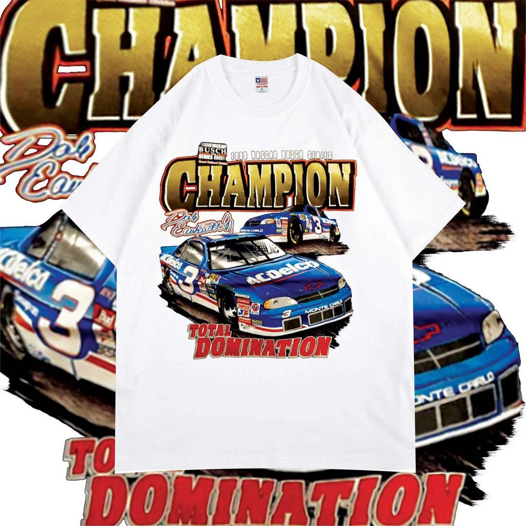 COD NASCAR CHAMPION WHITE VINTAGE BOOTLEG - PREMIUM KAOS