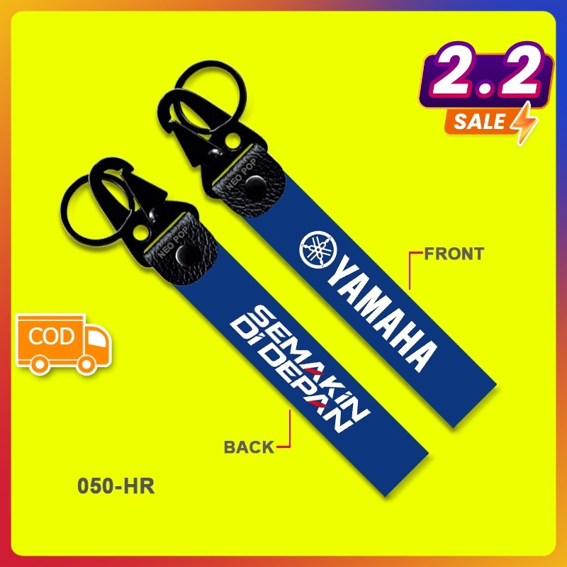 GANTUNGAN KUNCI PREMIUM YAMAHA SEMAKIN DI DEPAN KEYCHAIN SEPEDA MOTOR LISTRIK KEYLESS LOGO ALL NEW O