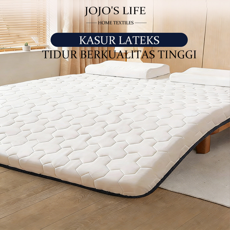 Kasur Lipat Premium Busa Latex - Matras Lantai Ukuran King (180X200Cm), Tebal & Nyaman Langsung Tidu