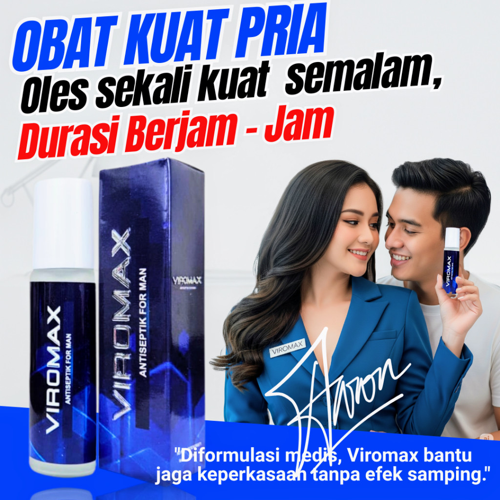 VIROMAX OBAT KUAT PRIA TAHAN LAMA ORIGINAL 100% BPOM AMPUH OLES SEKALI KUAT BERJAM-JAM TANPA KEBAS