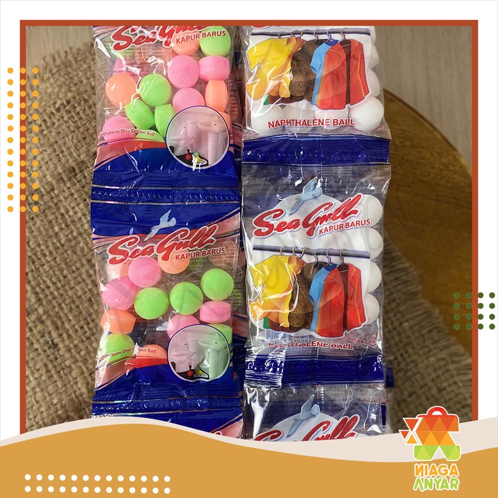 Kamper Kapur Barus  / Kamper bentuk Bola / Kamper anti Serangga / Kamper SEAGULL PANDA BARUS / Kampe