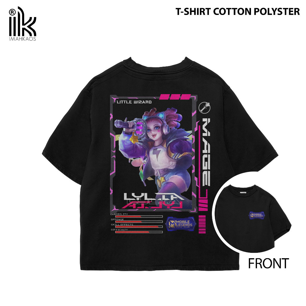 Kaos StreetWear Hero ML (LYLIA 1) Bisa Request Hero - Kaos Hero Mobile Legends Kaos Pendek Pria - Ka