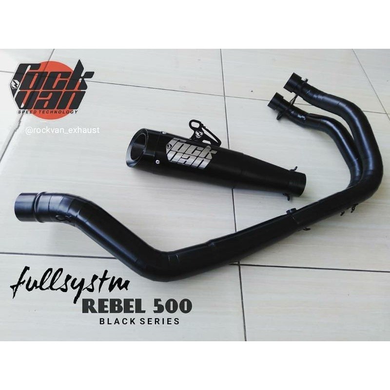 knalpot Rebel Knalpot Rebel 500 Honda Rebel Fullsytem Rockvan Original