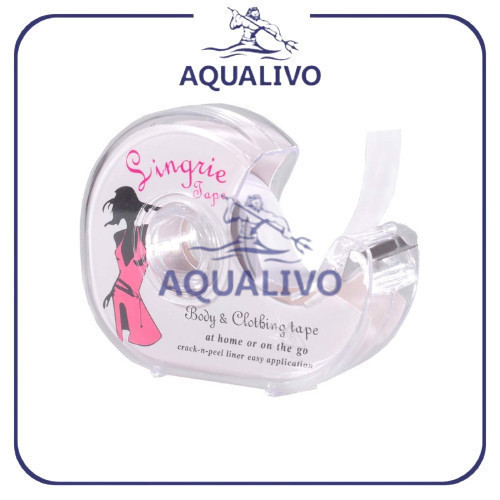 AQUALIVO Roll Fashion Clothes Tape - Double Sided Adhesive Safe Body Bra Tape Wig Tape Tempelan dua 