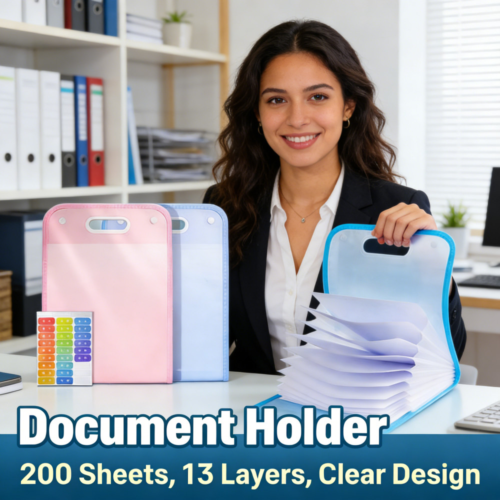 Tas File Handle Document Map Tas File Holder Akordeon Clear File Map | Organizer File Kerja Sekat