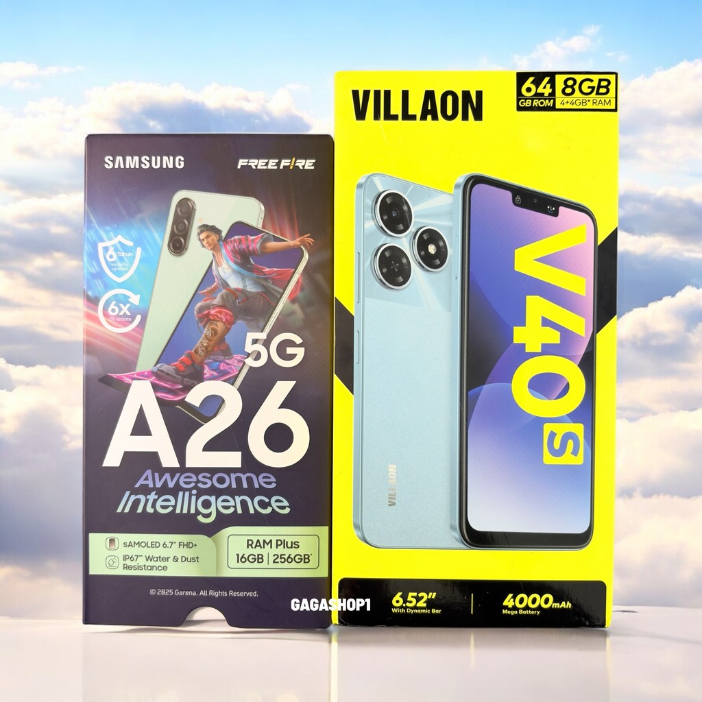 Second Samsung Galaxy A26 5G 8/128Gb & Second Villaon V40s 4/64Gb Mulus Fulset Sesuai Gambar