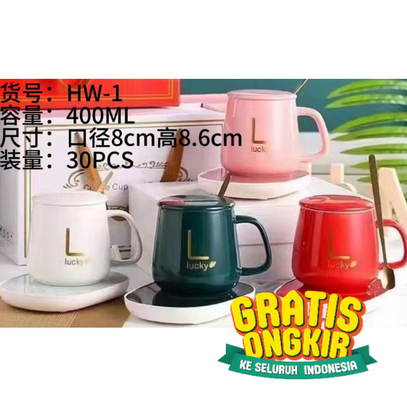 Gelas Mug Cangkir Keramik Ceramic Motif Impor / Kado / Souvenir / Ulang Tahun / Hampers / Natal / Ni
