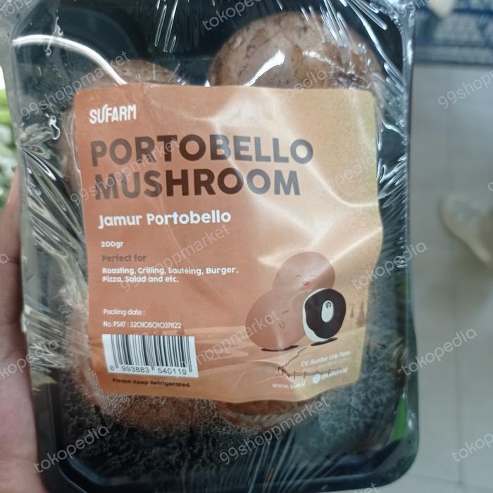 Jamur portobello portabella fresh 200 gram / pack