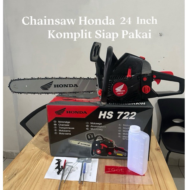 HONDA 24 INCH Chain Saw Teknologi Japan Professional Tebang Senso Alat Pemotong Kayu / Mesin Potong 