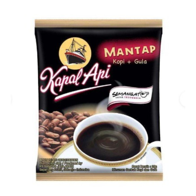 Kopi Kapal Api kemasan Sachet DUS dengan berbagai rasa, kopi special mix, mini tanpa gula, gula aren