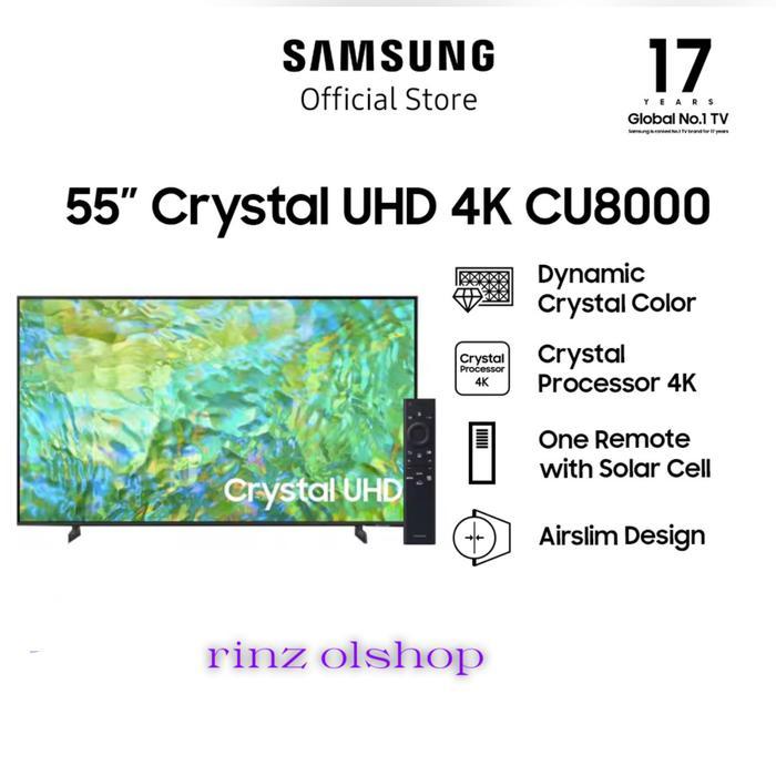 LED TV SAMSUNG 55CU8000 SMART TV CRYSTAL UHD 4K UA55CU8000KXXD 55 INCH - 55cu8000
