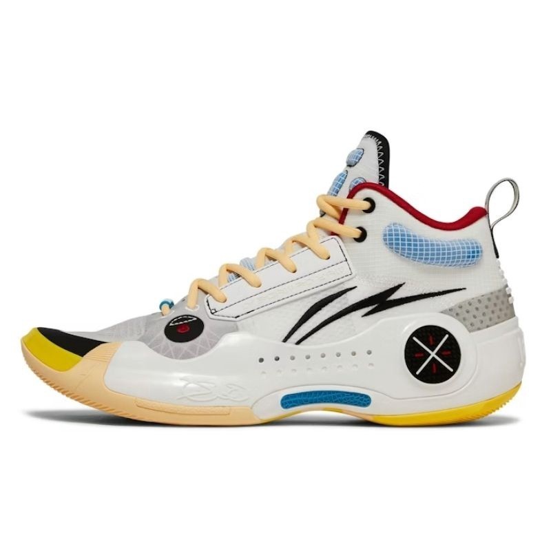 Sepatu Basket Li-Ning Way Of Wade 10 Test R1 White Black Red Original Abas115-6