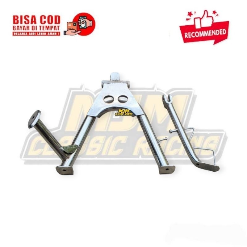 Standar Tengah Scorpio Set Samping Sudah PNP CB GL MEGAPRO TIGER GL100 GRAND