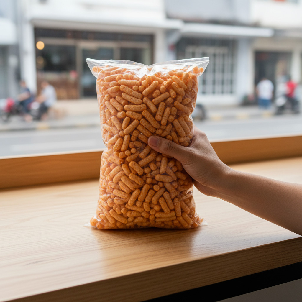 Divya Kerupuk ikan Tongkol Original Balado Cabe Ijo Asli 100g-1kg krupuk tongkol Murah Kemasan Plast