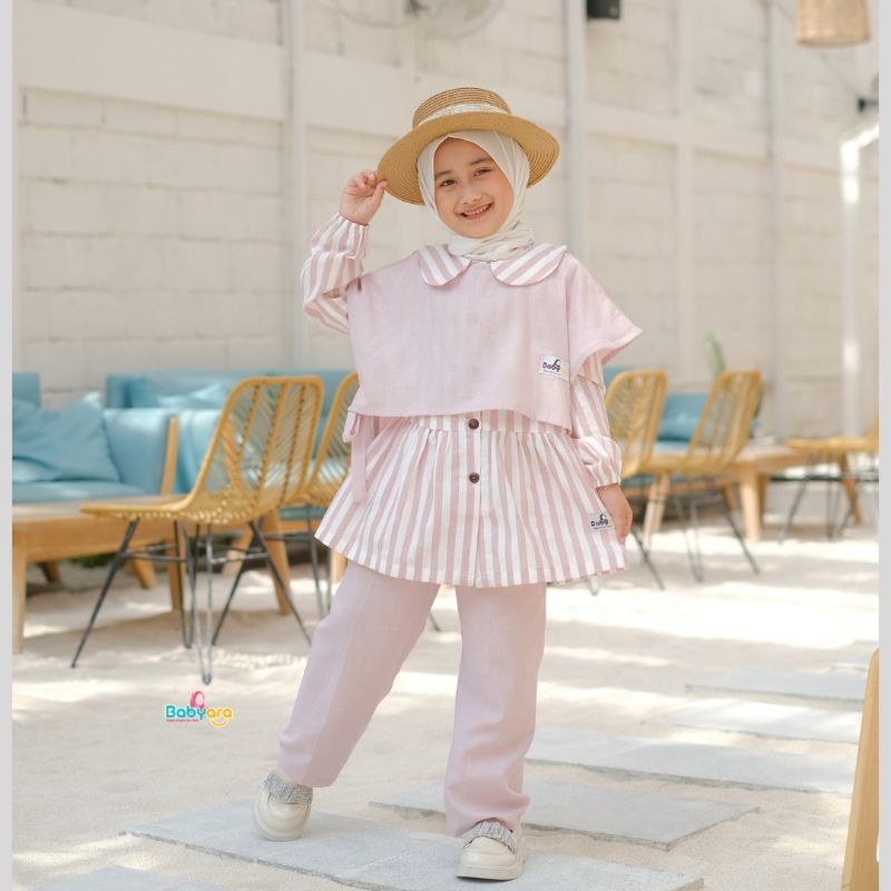 BENA.STORE Rainbow vest/ pakaian fashion anak perempuan/setelan stelan anak perempuan/cardigan kardi