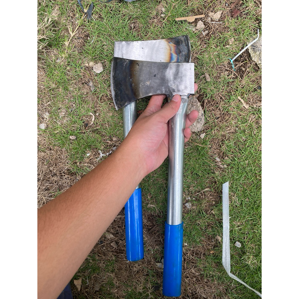 Kampak cacak tulang/kayu/daging/bambu Bahan Baja Per Asli