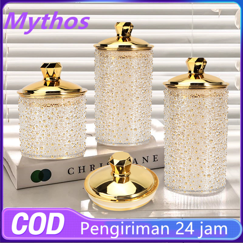 Special Ramadan Toples Lebaran/ Toples Mewah Bintik Emas/ Toples Kedap Udara/ Toples Cantik / Toples