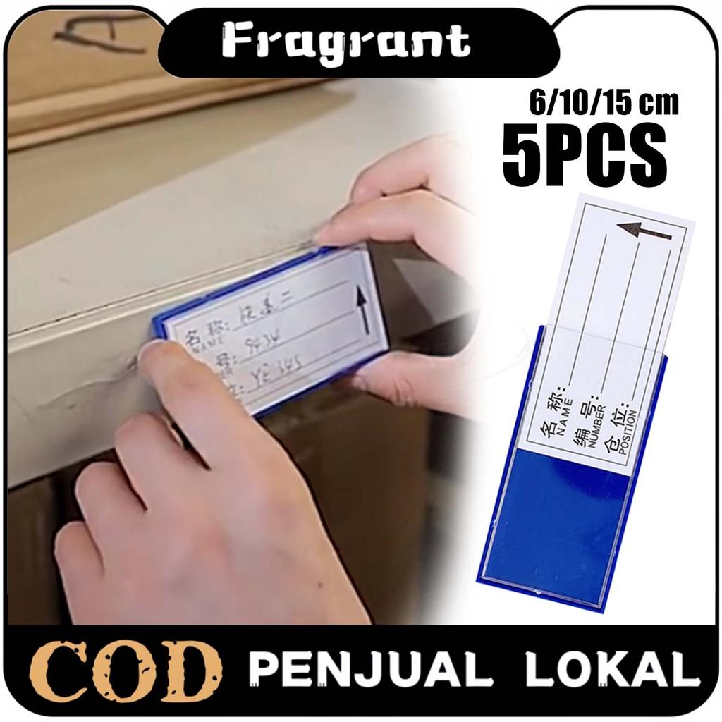 Name Tag Holder Magnetik 5pcs 6cm 10cm 15cm Magnetik Price Tag Holder Tempat Harga Rak Gondola